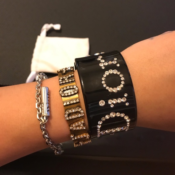 Dior Jewelry - ❤️TRADED❤️Dior silver tone rhinestone bracelet